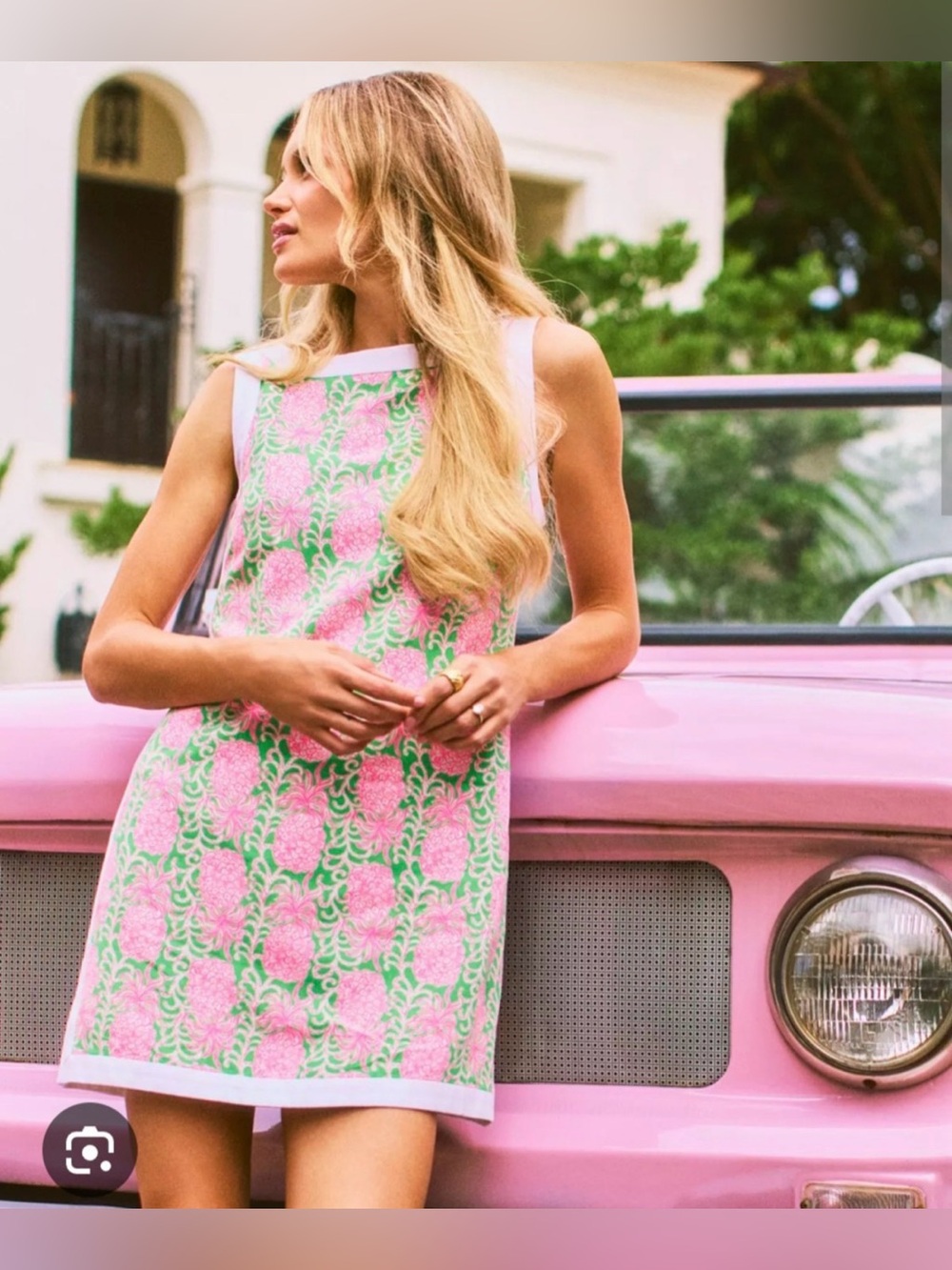 NWT Lilly Pulitzer Eleanora Shift Romper Fauna Green Party Like a Pineapple 8